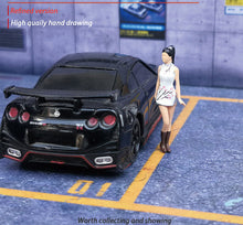 Load image into Gallery viewer, 1:64 Painted Figure Mini Model Miniature Resin Diorama Sand Cheongsam Qipao Lady