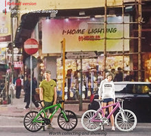 Load image into Gallery viewer, 1:64 Painted Figure Mini Model Miniature Resin Diorama Toy Mountain Bike Bicycle
