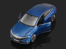 Load image into Gallery viewer, Maisto 1:27 Blue 2022 EQS EV Sedan Sports Model Toy Diecast Metal Car BN