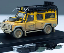 Load image into Gallery viewer, Master 1:64 Yellow Camel Defender 110 SUV ORV Sport Model Diecast Metal Car