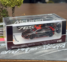 Load image into Gallery viewer, CM 1:64 Black Carbon 765LT Racing Sports Model Diecast Metal Car New Collection