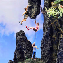 Load image into Gallery viewer, 1:64 Painted Figure Model Miniature Resin Diorama Sand Hiker Climber Backpacker New Collection