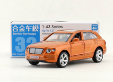 Load image into Gallery viewer, CCA 1:43 Orange Bentayga SUV Model Toy Diecast Metal Car BN