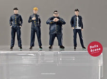 Load image into Gallery viewer, 1:64 Painted Figure Mini Model Miniature Resin Diorama Sand Uniform Boy Black New Collection