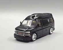 Load image into Gallery viewer, GOC 1:64 Black GMC Savana Cutaway Van MPV RV Model Diecast Metal Car New