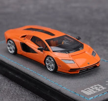 Load image into Gallery viewer, EC 1:64 Orange Countach LPI800-4 Racing Sports Model Diecast Resin Car New Collection