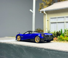 Load image into Gallery viewer, LCD 1:64 Blue Huayra Roadster Convertible Sports Model Diecast Metal Car New Collection
