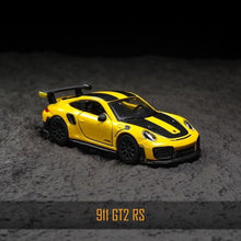 Load image into Gallery viewer, Bburago 1:64 Yellow 911 GT2 RS Racing Sports Model Diecast Metal Car New Collection