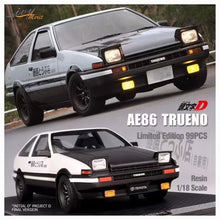 Load image into Gallery viewer, IVY 1:18 JDM White TRUENO AE86 Hatchback Sports Model Diecast Resin Car New