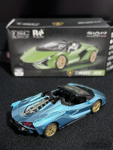 Load image into Gallery viewer, TSC 1:64 Blue Sian Racing Sports Model Diecast Metal Car New Collection