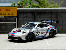 Load image into Gallery viewer, LMLF 1:64 Silver #22 911 992 GT3 RS Racing Sports Model Diecast Metal Car New Collection