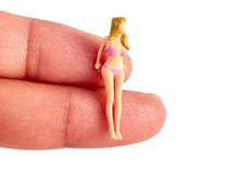 Load image into Gallery viewer, 1:64 Painted Figure Model Miniature Resin Diorama Sand Man Cap Shirt Bikini Lady