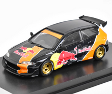 Load image into Gallery viewer, 1:64 JDM Black Civic EG6 Pandem Racing Sports Model Diecast Metal Car New