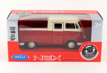 Load image into Gallery viewer, WELLY 1:36 Red T1 Double Cabin Pick Up Truck Model Diecast Toy Metal Car BN