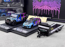 Load image into Gallery viewer, TM 1:64 Rubicon Civic Type R FD2 Flatbed Trailer Model Diecast Metal Car New Collection