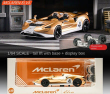Load image into Gallery viewer, CM 1:64 Gold Elva Super Racing Sports Model Toy Diecast Metal Car Box