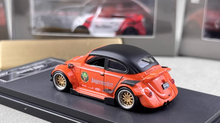 Load image into Gallery viewer, HKM 1:64 Orange VW RWB Beetle Convertible Sports Model Diecast Metal Car New Collection