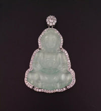 Load image into Gallery viewer, Nature Jade Guanyin Pendant Necklace Gift Jewelry charm Blessing Luck Jewelry e