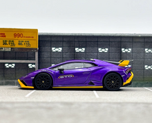 Load image into Gallery viewer, MINIGT 1:64 Purple Huracan STO Racing Sports Model Diecast Metal Car New Collection