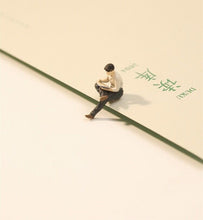 Load image into Gallery viewer, 1:64 Painted Figure Model Miniature Resin Diorama Sand Toy Reading Chairs People