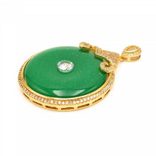 Load image into Gallery viewer, Nature Jade Ruyi Peace Pendant Necklace Gift Jewelry charm Blessing Fortune a