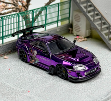 Load image into Gallery viewer, 1:64 LMLF Purple JDM Supra A80Z Pandem Sports Model Diecast Metal Car New Collection