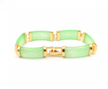 Load image into Gallery viewer, Nature Jade Beaded Bracelet Jewelry Blessing Lucky Fortune Gift For Her Green m