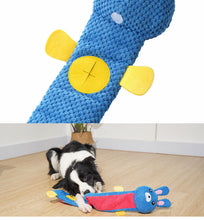 Load image into Gallery viewer, Dog Squeaky Toys Rabbie Shape Chew Puppy Fluffy Feeding Toy Teeth Grinding Pet