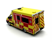 Load image into Gallery viewer, OXFORD 1:76 Yellow Benz Fire Rescue Vehicle Van Truck Model Diecast Metal Car New