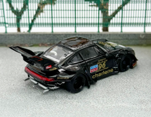 Load image into Gallery viewer, SW 1:64 Black RWB 911 Charlene Sports High Spoiler Model Diecast Metal Car New Collection
