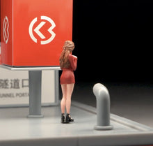 Load image into Gallery viewer, 1:64 Painted Figure Mini Model Miniature Resin Diorama Sand Girl Red Wrap Skirt New