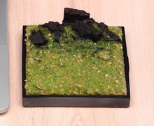 Load image into Gallery viewer, 1:64 Painted Car Model Base Miniature Diorama Sand Artificial Grassland Scenario