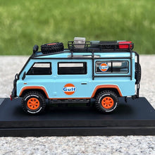 Load image into Gallery viewer, Master 1:64 Blue Gulf Defender Van Camper Sport Model Diecast Metal Car