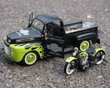 Load image into Gallery viewer, Maisto 1:24 1948 FL Panhead F1 Pickup Truck Motorcycle Model Toy Metal Car BN