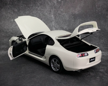 Load image into Gallery viewer, LCD 1:18 White JDM Supra A80 Coupe Racing Sports Model Diecast Metal Car New