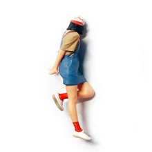 Load image into Gallery viewer, 1:64 Painted Figure Mini Model Miniature Resin Diorama Braces Skirt Girl Naughty