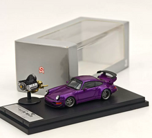 Load image into Gallery viewer, SW 1:64 Purple RWB 964 Engine Sports Model Diecast Metal Car New Collection