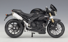 Load image into Gallery viewer, Bburago 1:18 2011 Black Speed Triple Sports Model Diecast Metal Motorcycle New