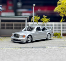 Load image into Gallery viewer, Minigt 1:64 Silver 190E 2.5-16 Evolution II Sports Model Diecast Metal Car New Collection