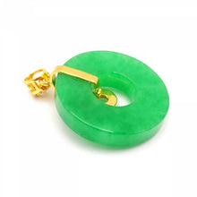 Load image into Gallery viewer, Nature Jade Pendant Elegant Ring Necklace Gift Jewelry charm Blessing Lucky New
