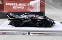 Load image into Gallery viewer, DMH 1:64 Black Project Evo Racing Sports Model Diecast Metal Car New Collection