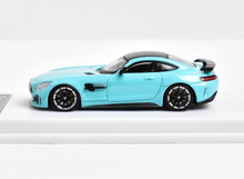 Load image into Gallery viewer, MJ 1:64 Light Blue AMG GTR Coupe Racing Sport Model Diecast Metal Car New Collection