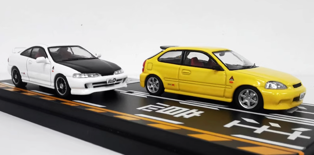 HOBBY JAPAN 1/64 Honda Civic TYPE R (EK9) With Engine Display Model HOBBY JAPAN 1/64 Honda Civic TYPE R (EK9) With Engine Display Model