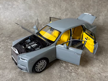 Load image into Gallery viewer, 1:18 Gray Phantom VIII Luxury Sedan Model Diecast Metal Car Box New