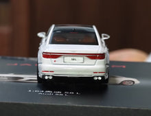 Load image into Gallery viewer, JKM 1:64 White S8 L D5 Luxury Sedan Sports Model Diecast Metal Car New Collection