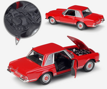 Load image into Gallery viewer, WELLY 1:24 1963 230SL Coupe Sports Classic Model Diecast Metal Car Display