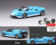 Load image into Gallery viewer, CM 1:64 Blue Elva Super Racing Sports Model Toy Diecast Metal Car Box