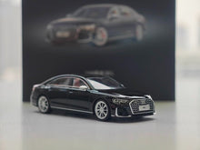 Load image into Gallery viewer, JKM 1:64 Black S8 L D5 Luxury Sedan Sports Model Diecast Metal Car New Collection