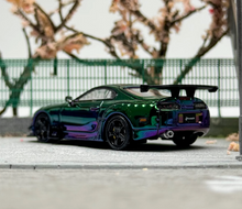 Load image into Gallery viewer, 1:64 LMLF Green JDM Supra A80Z Pandem Sports Model Diecast Metal Car New Collection