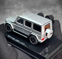 Load image into Gallery viewer, AUTOart 1:64 Silver Benz AMG G63 ORV SUV Sports Model Car ABS BN